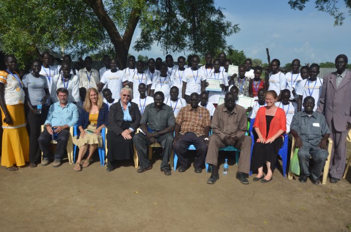 Jalle Elders and Leaders, 55 Men and Women who are Teachers, and the Teacher Training Team (Paul, Susan, Gail, and Katie)